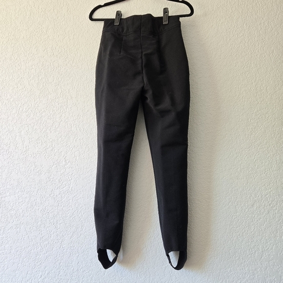 Obermeyer Sport 10R Black Vintage Ski Pants with‎ Stirrup Wool Blend - Picture 5 of 10